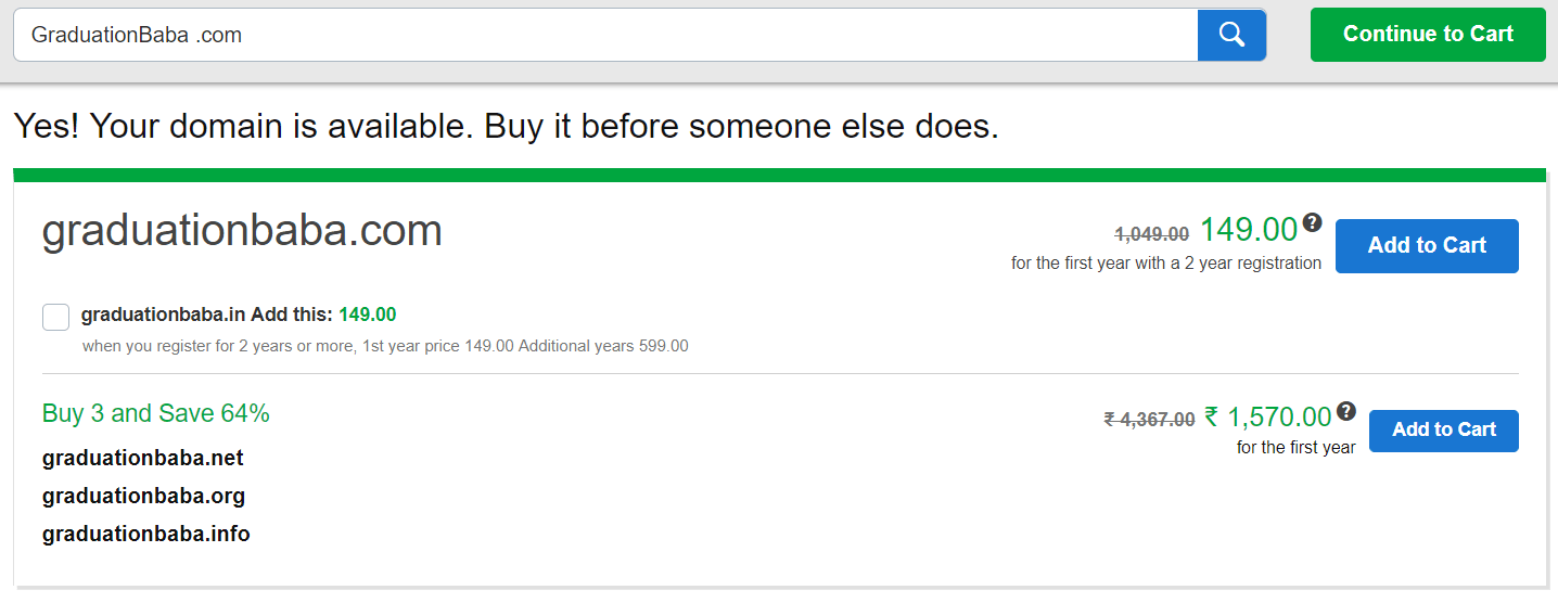 Buying Domain From Godaddy 