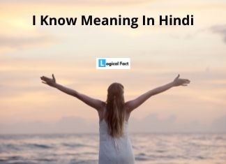 I Know Meaning In Hindi