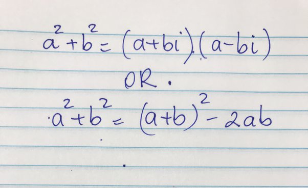 a2+b2 formula